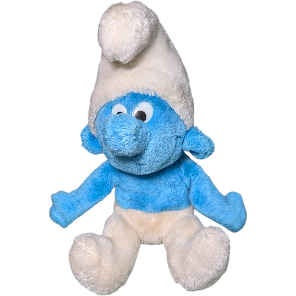 Vintage -1981 - The Smurfs Plushie - Stuffed Animal - Collector Item - 10"